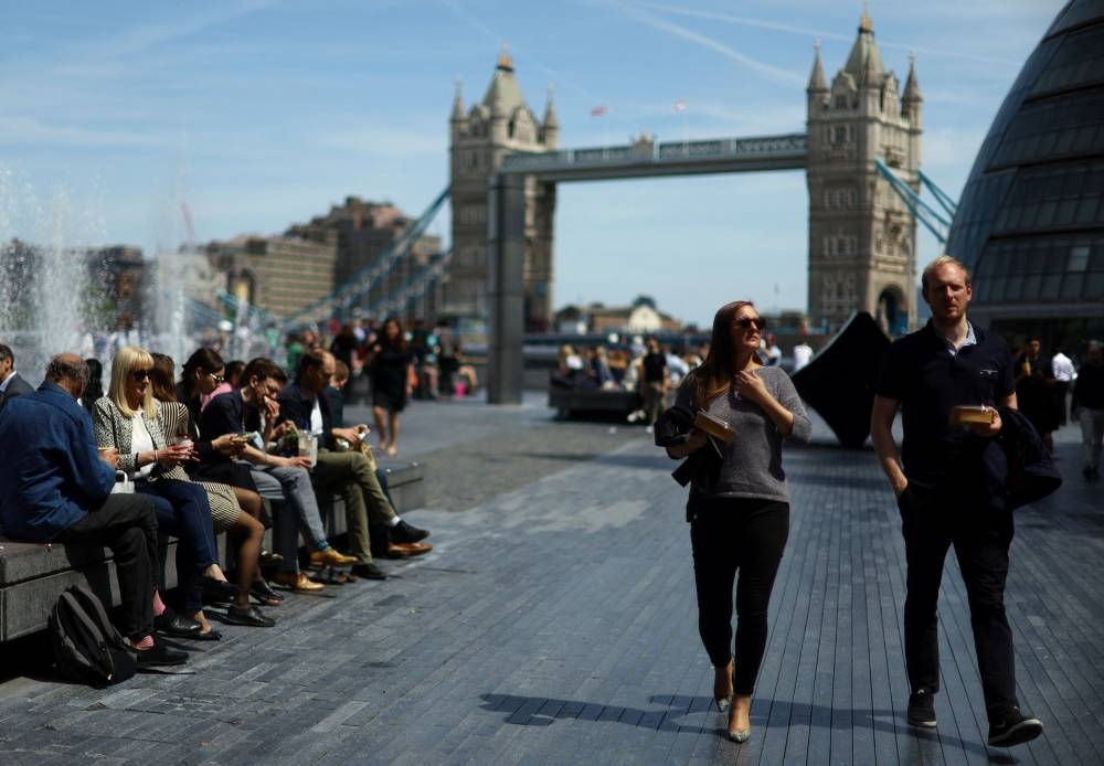 Annual inflation soared to 9.0 per cent in April from 7.0 per cent in March, the Office for National Statistics said, delivering another heavy blow to Britons whose wages were already failing to keep pace with surging prices. — Reuters pic