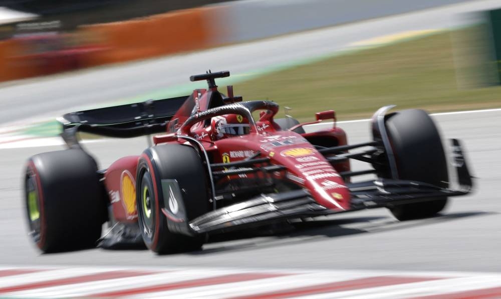 Leclerc on top in Ferrari one-two in opening Spain practice