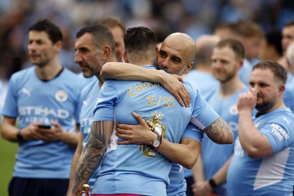 Guardiola hails City 'legends' after title defence