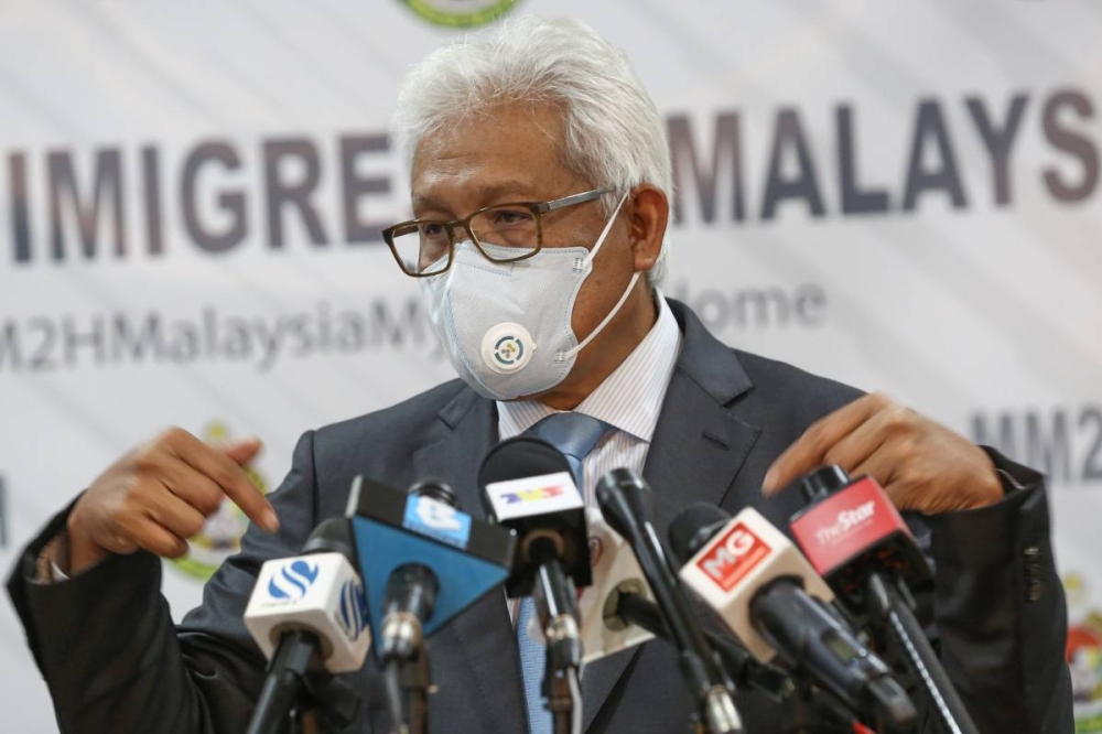 Hamzah has denied that the recent leak is from the NRD, saying that there are mechanisms in place that have verified the data as not coming from the department. — Picture by Yusof Mat Isa