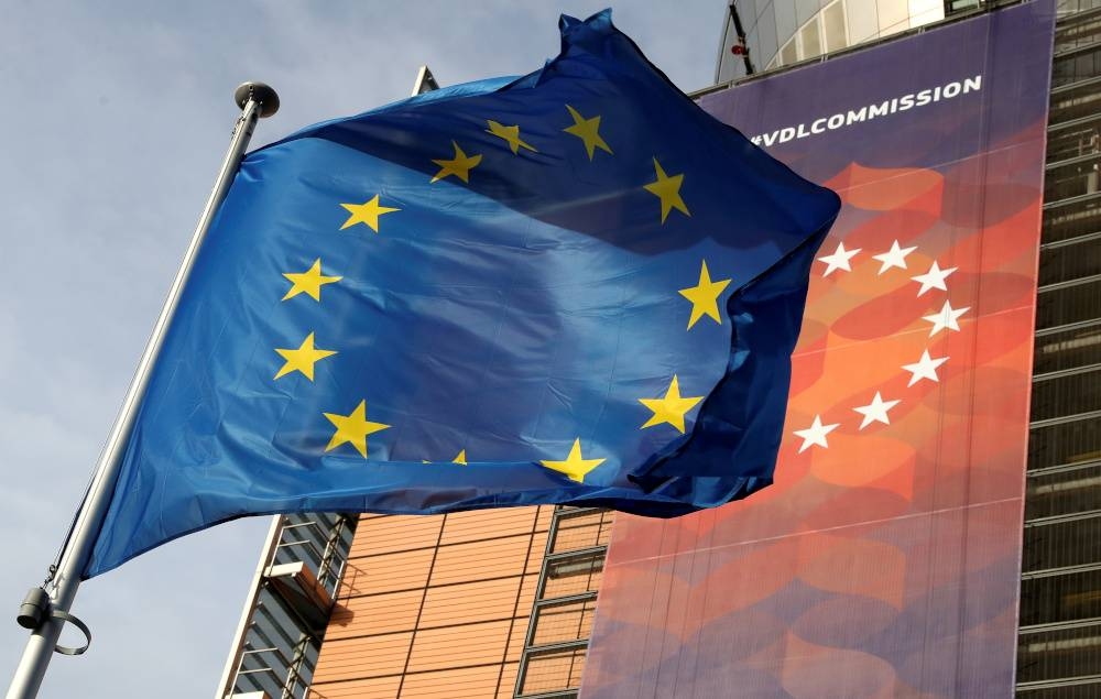 A European Union flag flies outside the European Commission headquarters in Brussels December 19, 2019. — Reuters pic 