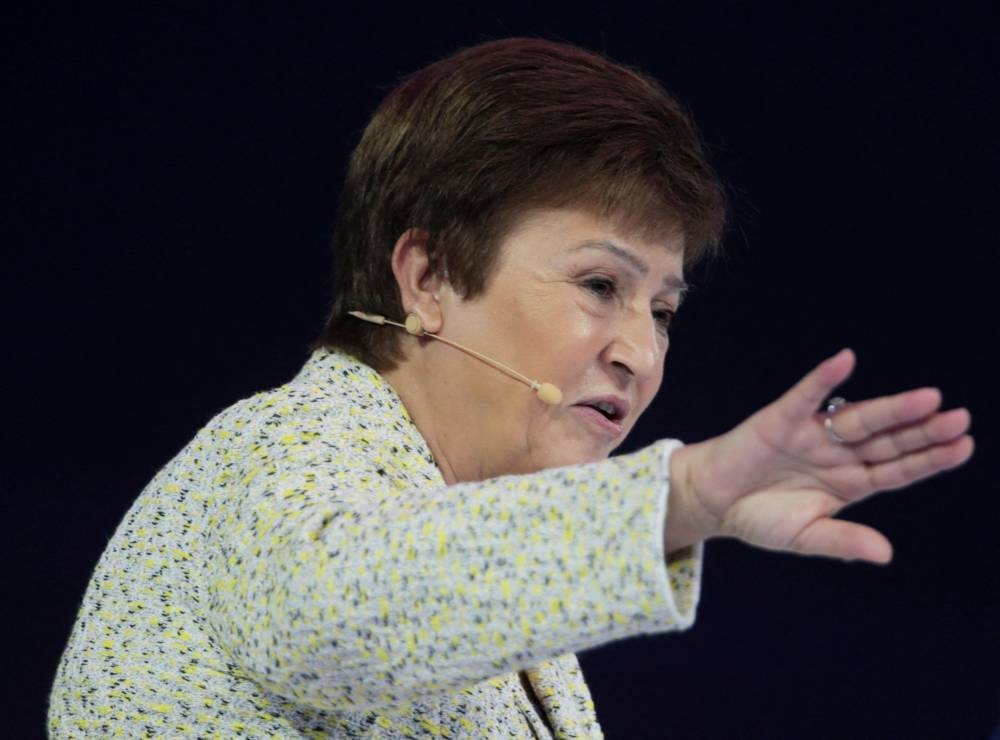 In a message to officials gathering in Davos, Switzerland, IMF chief Kristalina Georgieva (pic) and her deputy, Gita Gopinath, said, 'The costs of further disintegration would be enormous across countries. And people at every income level would be hurt.' — Reuters pic