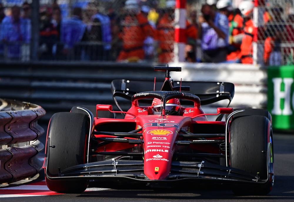 Ferrari's Monegasque driver Charles Leclerc drives during the second practice session at the Monaco street circuit, ahead of the Monaco Formula 1 Grand Prix, on May 27, 2022. ― AFP pic