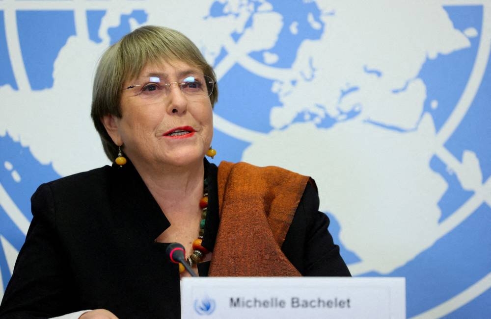 UN rights chief says she urged China to review counter-terrorism policies