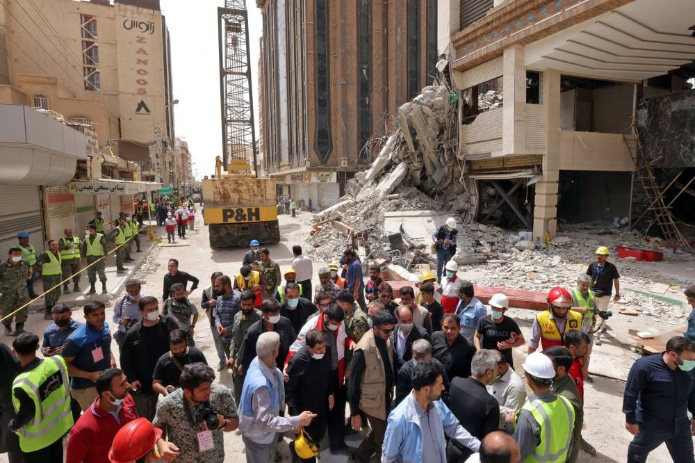 Death toll reaches 34 in Iran tower block collapse