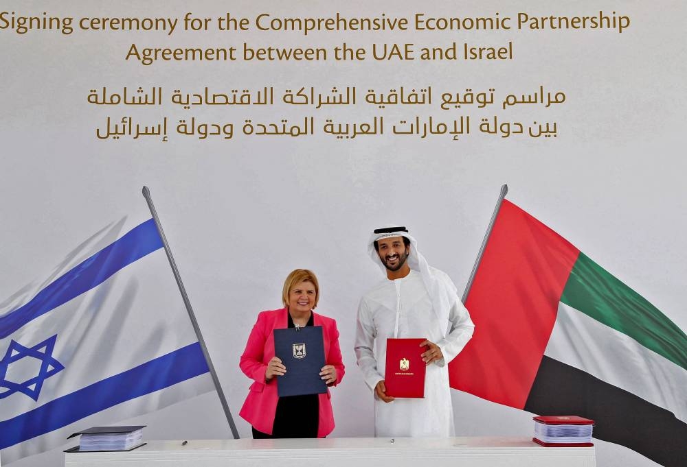 Israel signs UAE free trade deal, its first in Arab world