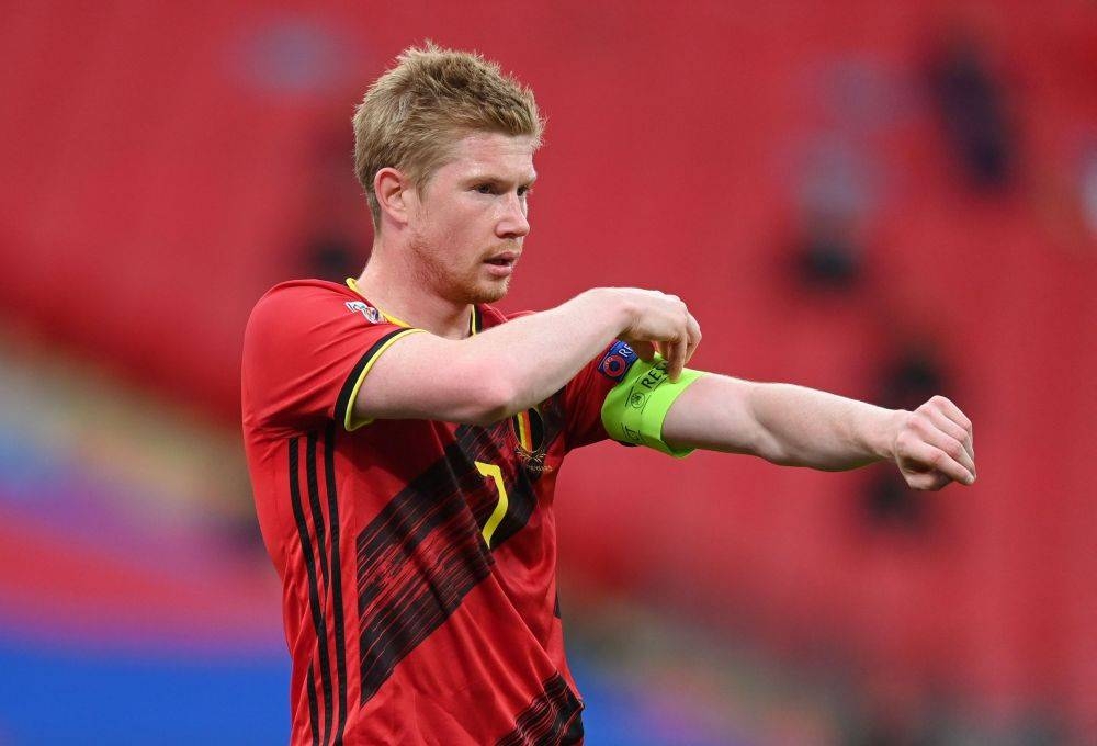 Belgium's Kevin De Bruyne is pictured during the match against England in the Uefa Nations League at Wembley Stadium, London October 11, 2020. — Reuters pic