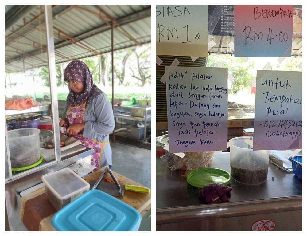 Nasi lemak seller praised online after offering free food to needy students, discounted prices at UTM cafe