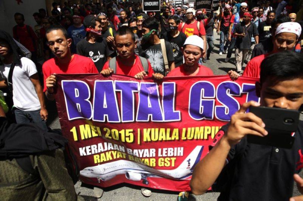 The goods and services tax (GST) was opposed by the public after its introduction by the Najib Razak administration. — Picture by Choo Choy May