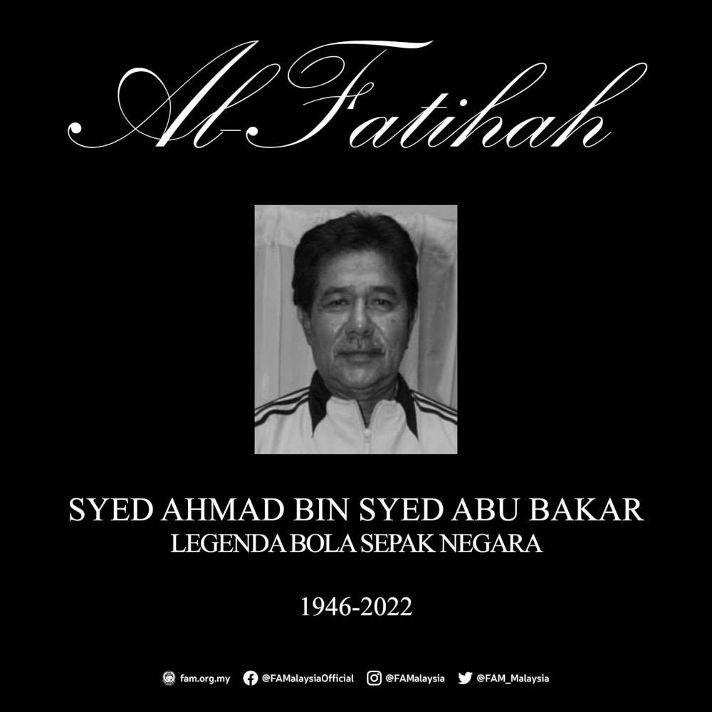 National football legend Syed Ahmad dies at age 76