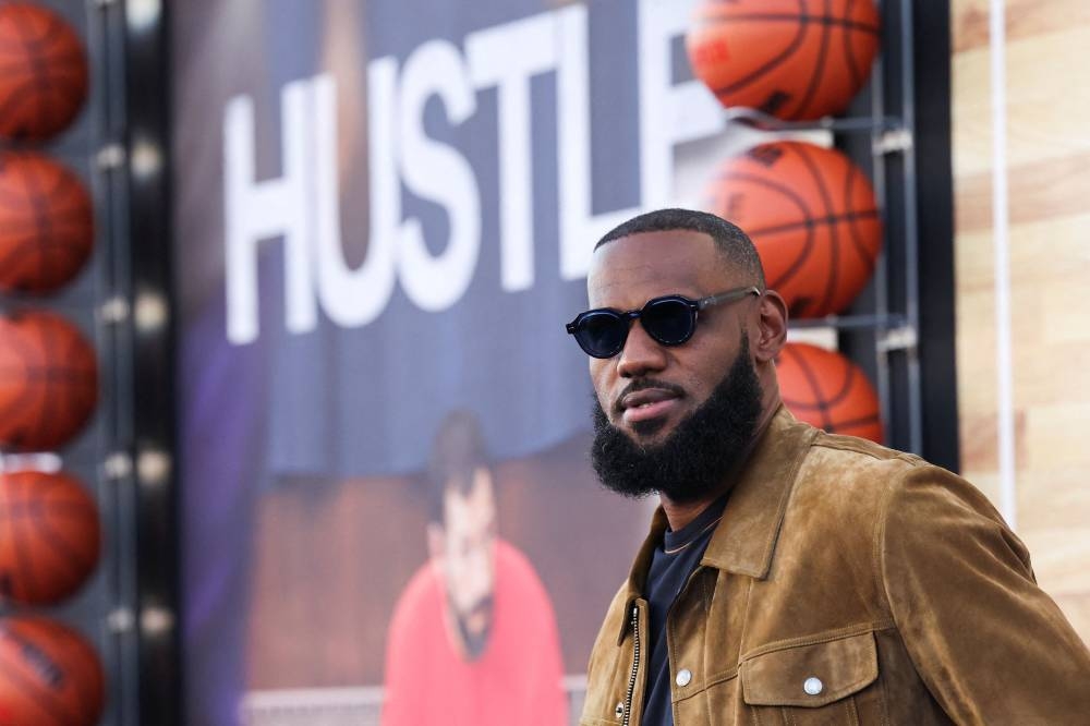 Cast member LeBron James attends a premiere for the film 'Hustle' in Los Angeles, California June 1, 2022. — Reuters pic