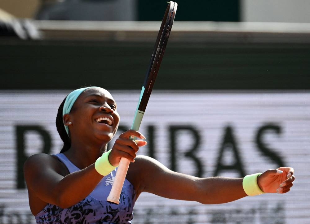 Teenage star Gauff is the youngest Grand Slam finalist since Maria Sharapova at Wimbledon 18 years ago and only graduated from high school while in Paris. ― AFP pic