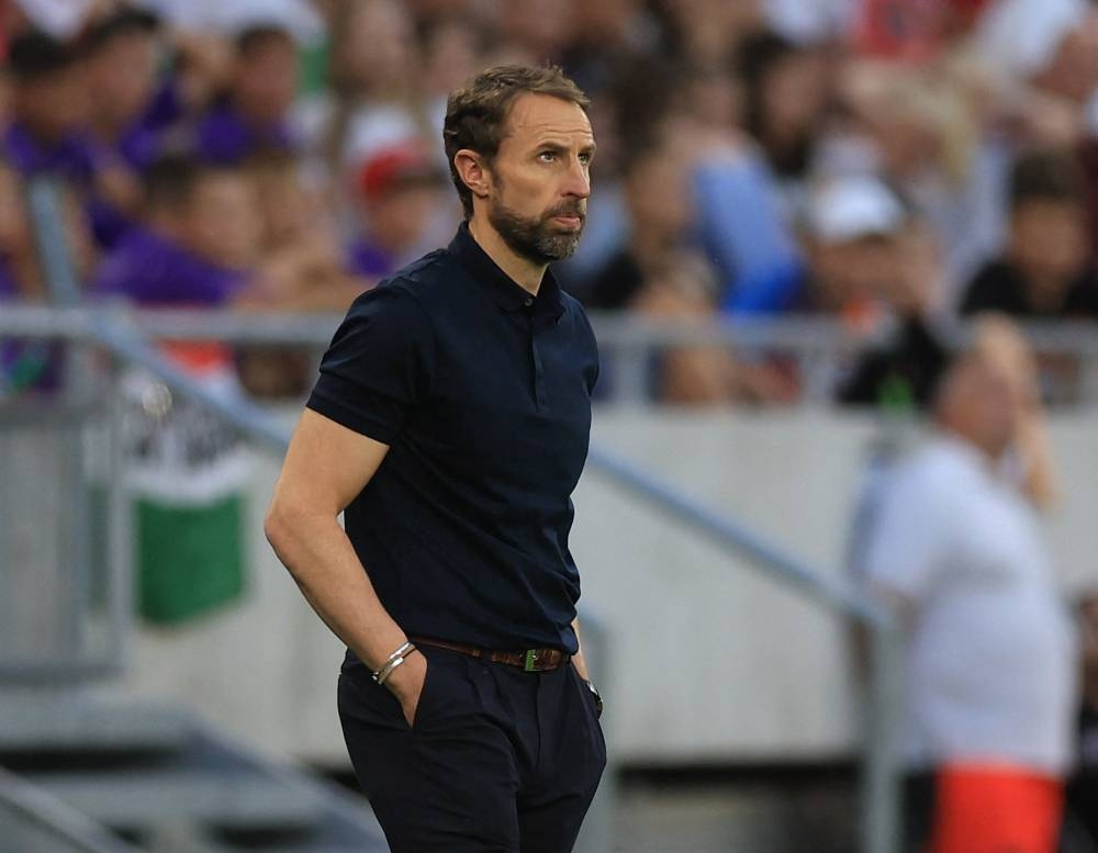 England manager Gareth Southgate during the match against Hungary in Budapest June 3, 2022. — Action images via Reuters/Lee Smith