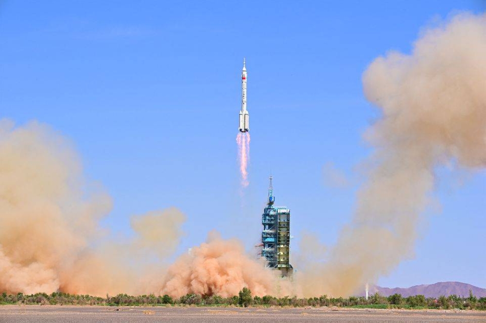 Chinese astronauts blast off to space station as construction enters high gear