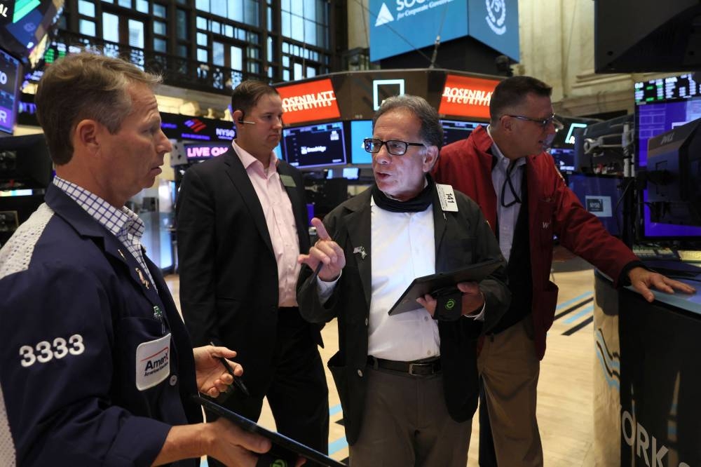 Traders work on the floor of the New York Stock Exchange (NYSE) in New York City June 3, 2022. — Reuters pic