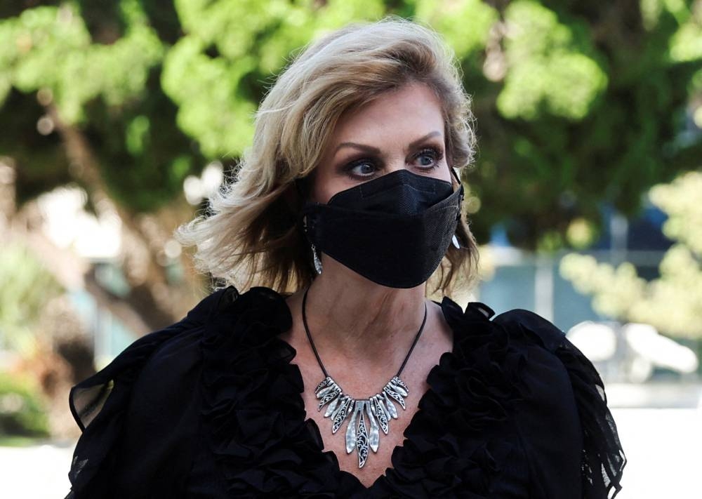 Plaintiff Judy Huth arrives for opening statements in the civil suit against Bill Cosby at Santa Monica courthouse, California June 1, 2022. — Reuters pic