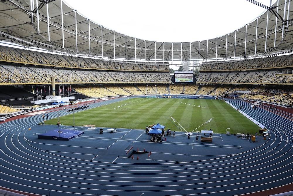 Police will step up security at the Bukit Jalil National Stadium ahead of the Asian Cup (Group E) Qualifier matches between Bahrain against Bangladesh and Turkmenistan against Malaysia tomorrow. — Picture by Hari Anggara