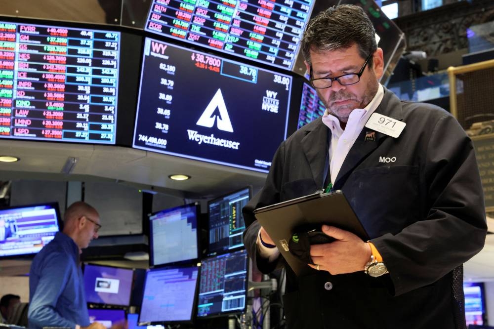 Traders work on the floor of the New York Stock Exchange (NYSE) in New York City June 7, 2022. — Reuters pic 