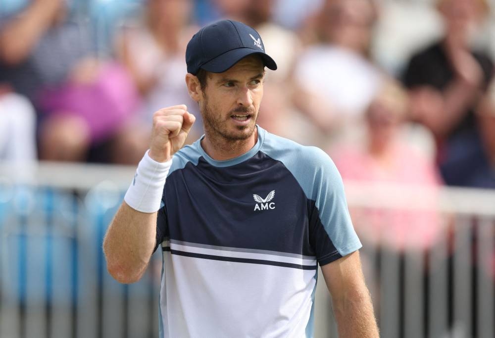 Murray overcame a slow first-round start on grass as he defeated Christopher O’Connell 6-4, 6-3. — Reuters pic