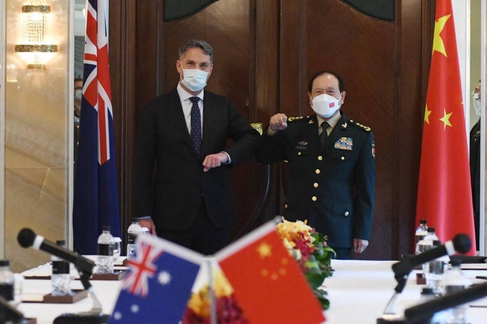 Australia, China defence ministers meet for first time in three years