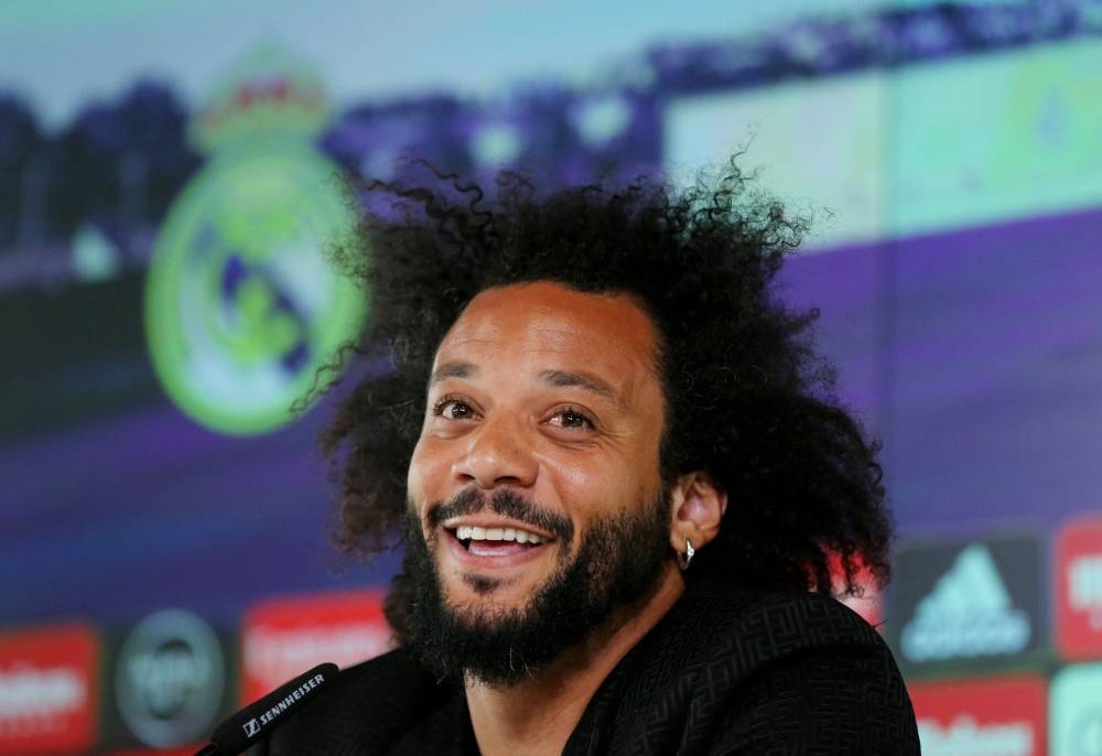 Marcelo speaks during a press conference at Estadio Alfredo Di Stefano, Madrid June 13, 2022. — Reuters pic