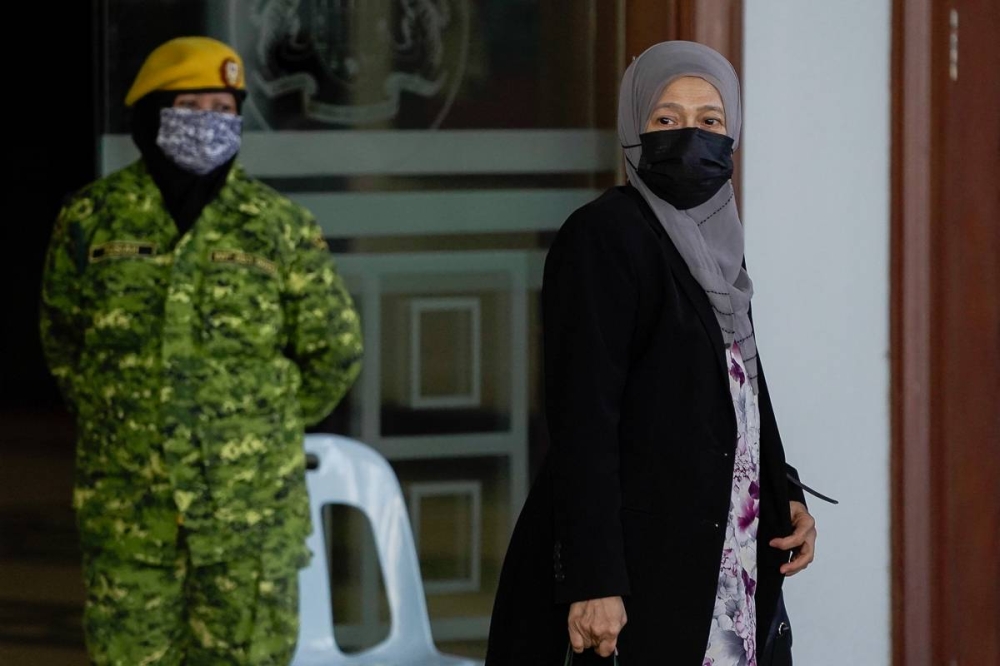 Former deputy secretary-general (policy) of the Finance Ministry Datuk Siti Zauyah Mohd Desa is pictured at the Kuala Lumpur Court Complex June 15, 2022. — Picture by Yusof Mat Isa