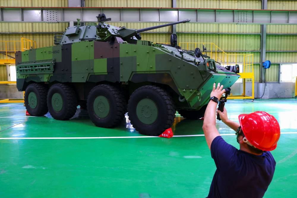 Taiwan shows off latest home-made armoured vehicle