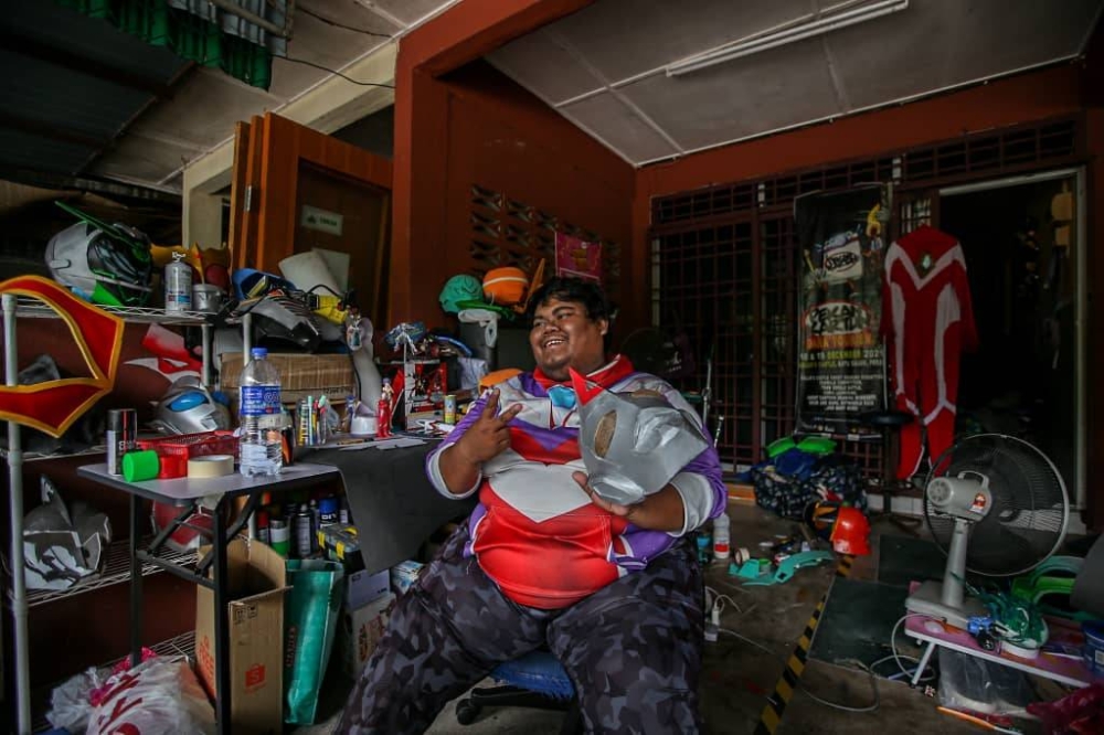 Asyraf went viral on social media recently after he participated in a cosplay competition held at a shopping complex in Ipoh on June 12. — Picture by Farhan Najib 