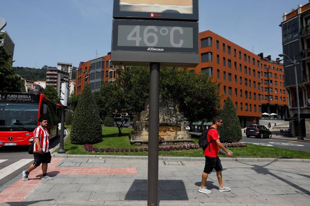 Countries in Europe have seen a high rise in temperatures. — Reuters pic