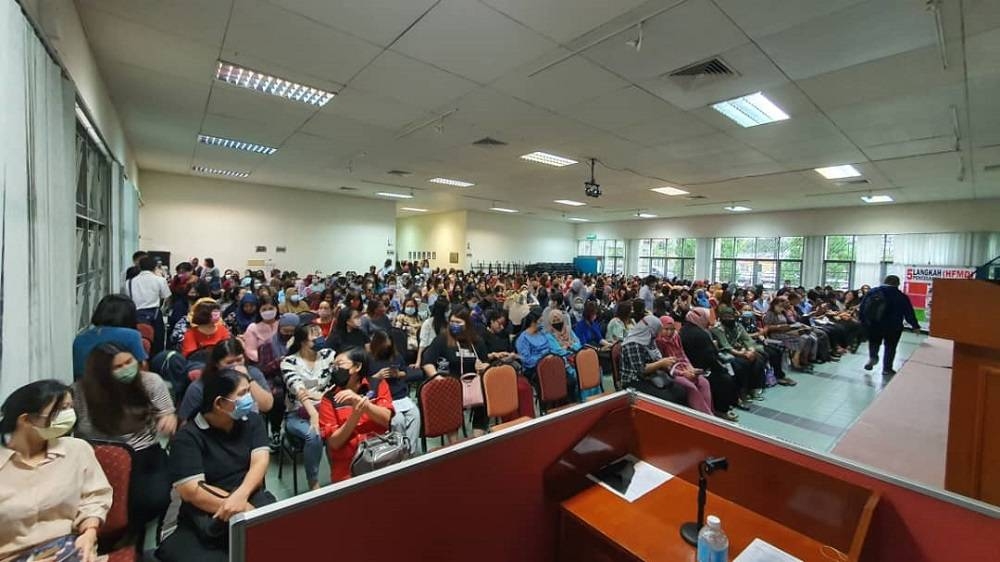 The town hall session on June 11 briefed 469 participants on HFMD preventive measures. — Borneo Post Online pic