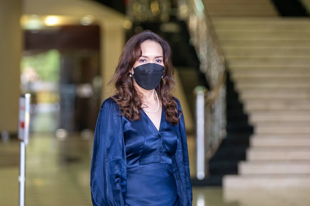 Former Deutsche Bank (M) Berhad managing director Jacqueline Ho at the Kuala Lumpur High Court June 21, 2022. — Picture by Devan Manuel