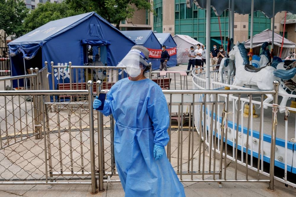 The re-emergence of infections in China's capital Beijing has raised new concerns about the outlook for the world's second largest economy. — Reuters pic