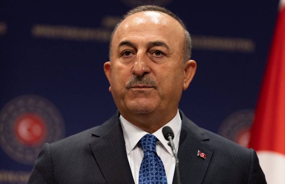 Turkish Foreign Minister Mevlut Cavusoglu said investigations would be carried out about the alleged sale of grain from Russia, stolen from Ukraine. — Reuters pic