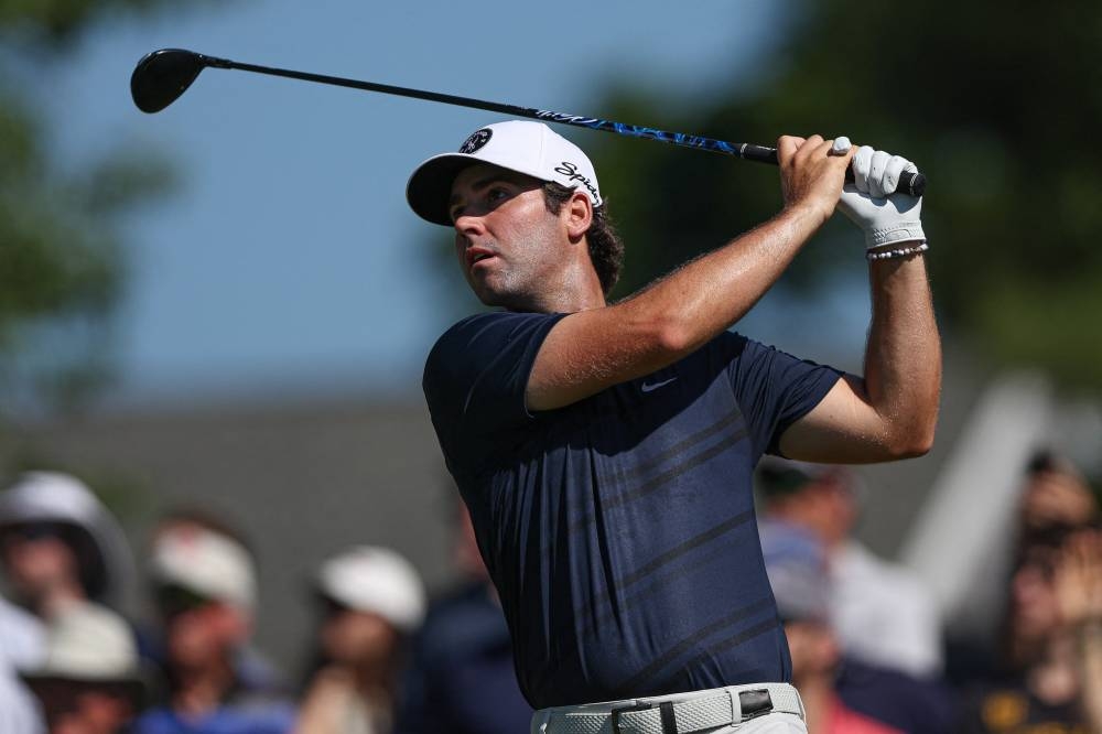 Matthew Wolff plays a shot from the first tee during the third round of the Travelers Championship golf tournament in Cromwell, Connecticut June 26, 2022. —  Vincent Carchietta-USA TODAY Sports pic via Reuters