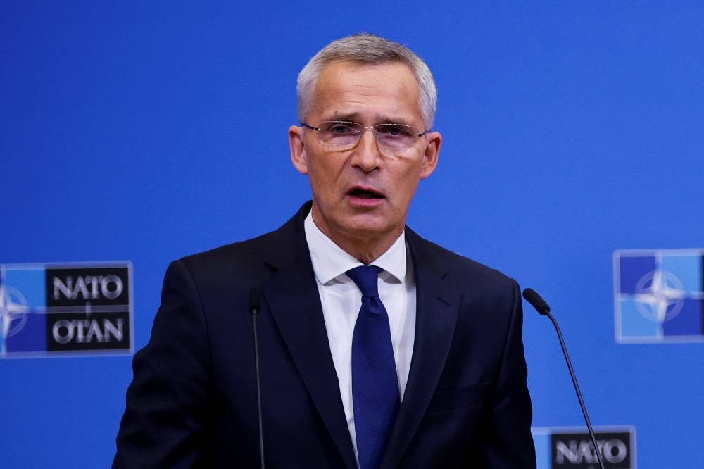 Nato Secretary General Jens Stoltenberg confirmed the number of Nato's high readiness forces to well over 300,000. — Reuters pic