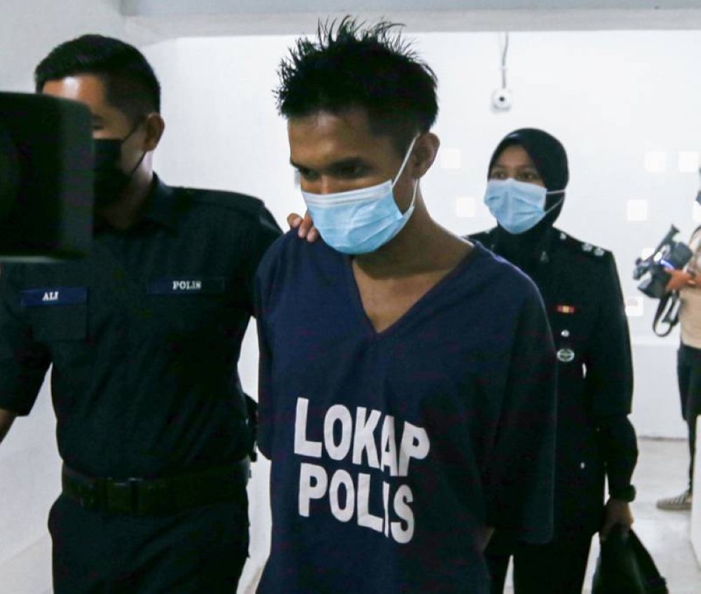 Wholesale market trader Mohd Shahrizuan Alias at the Sessions Court in Kota Baru, Kelantan, June 28, 2022. — Bernama pic 