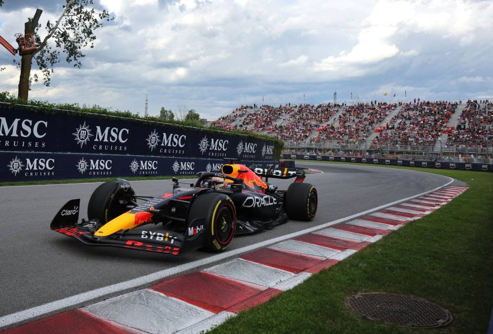 Red Bull’s Max Verstappen during a practice session at Circuit Gilles Villeneuve in Montreal, Canada June 17, 2022. ― Reuters pic 