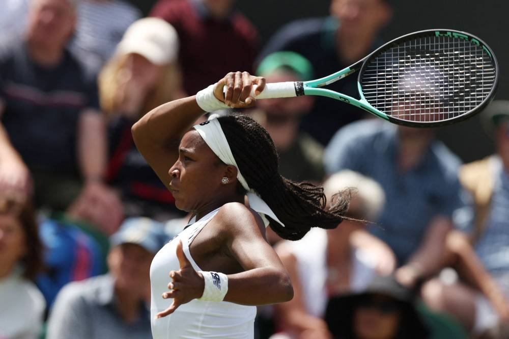 Gauff hangs tough to reach Wimbledon second round