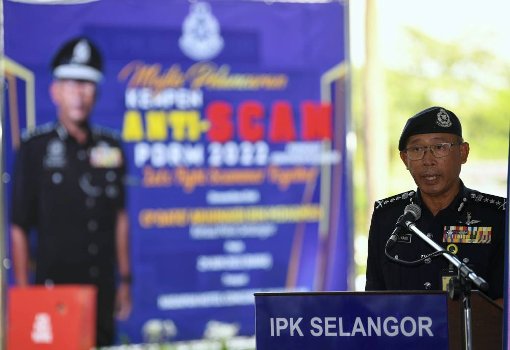 Nearly RM60m in losses through online scams logged in Selangor so far in 2022, says police chief