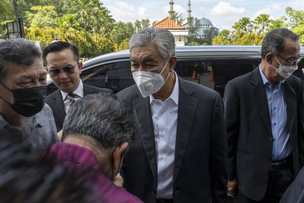 Zahid’s corruption trial can’t go on this afternoon as he is unwell, says lawyer