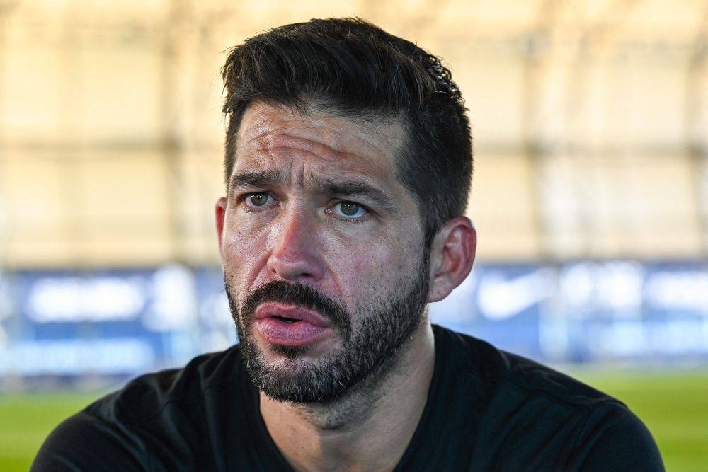 Johor Darul Ta'zim's head coach Benjamin Mora during an interview at the football club's training centre in Johor Bahru June 14, 2022. — AFP pic