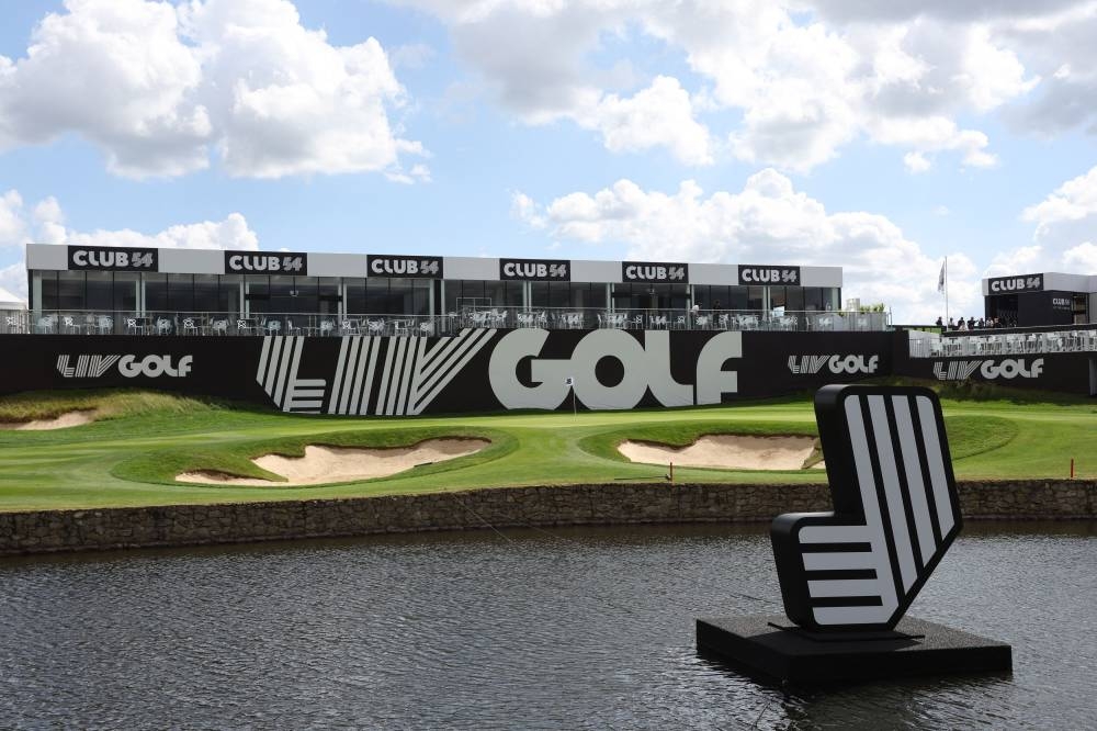 A general view of the 18th green at the inaugural LIV Golf Invitational at Centurion Club, Hemel Hempstead June 8, 2022. — Reuters pic