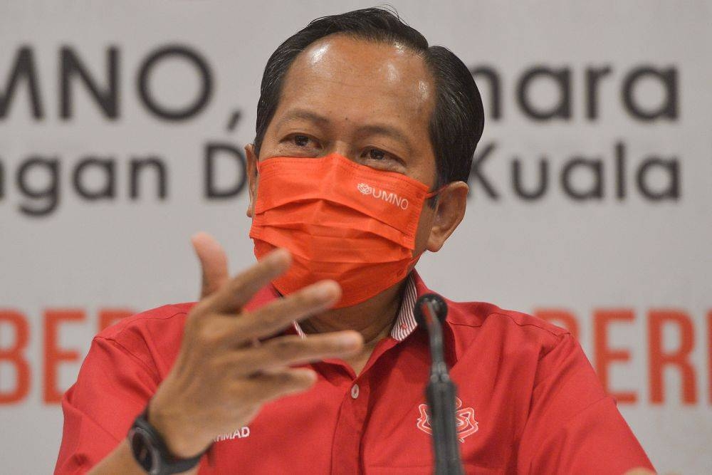 Umno secretary-general Datuk Seri Ahmad Maslan said Umno hoped that Barisan Nasional (BN) would not be blamed for urging the department to provide an answer to the application. — Picture by Miera Zulyana