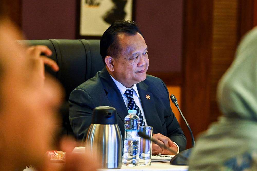 Domestic Trade and Consumer Affairs Minister Datuk Seri Alexander Nanta Linggi said his ministry together with the entire machinery of enforcement agencies are now mobilising efforts to eradicate the leakage of subsidised goods. — Bernama pic 