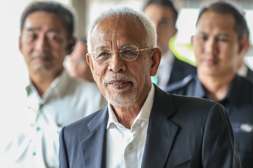 Shahrir was charged with money laundering by not stating his real income in the Income Tax Return Form. — Picture by Firdaus Latif