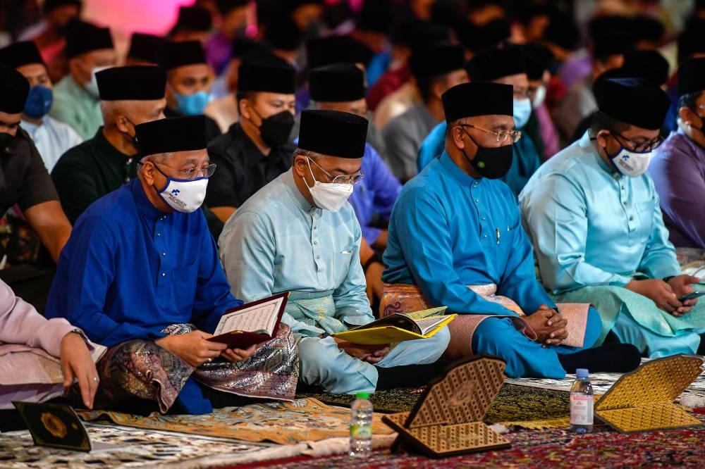 Prime Minister Datuk Seri Ismail Sabri Yaakob during the Ma’al Hijrah national-level celebration at the Federal Territory Mosque, July 29, 2022. — Bernama pic 