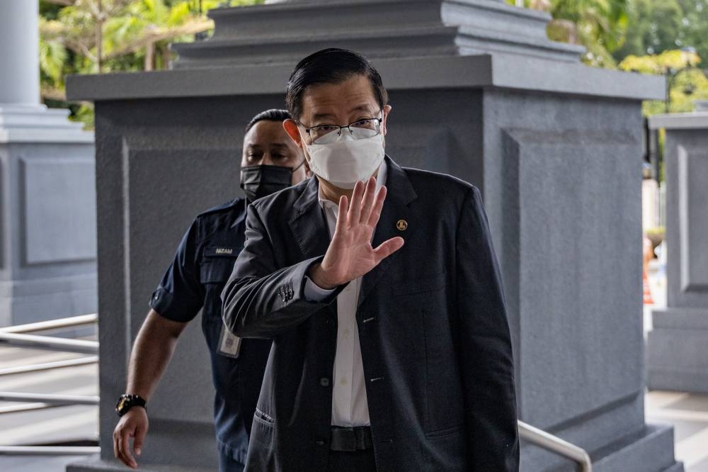 Lim Guan Eng is pictured at the Kuala Lumpur High Court August 5, 2022. — Picture by Firdaus Latif