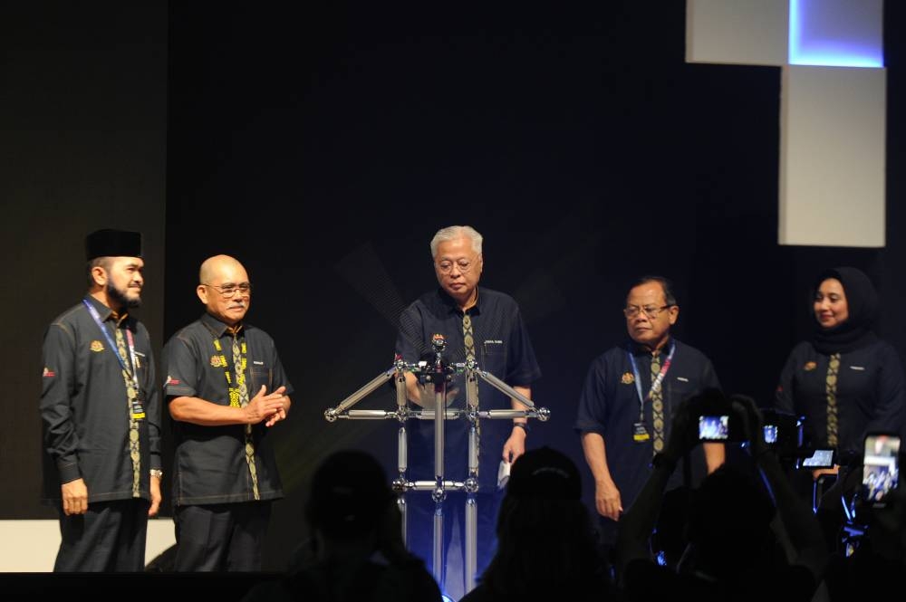 Prime Minister Datuk Seri Ismail Sabri launches the Malaysia Agriculture, Horticulture, and Agrotourism (Maha) 2022 expo in Serdang August 6, 2022. ― Picture by Shafwan Zaidon