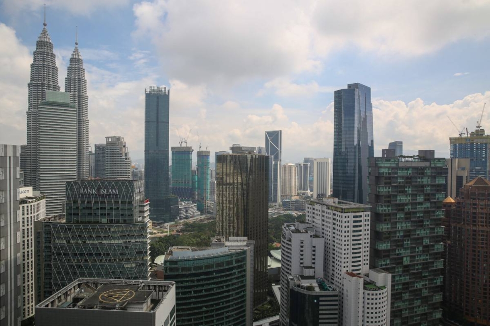 A general view of the Kuala Lumpur skyline March 5, 2022. — Picture by Yusof Mat Isa