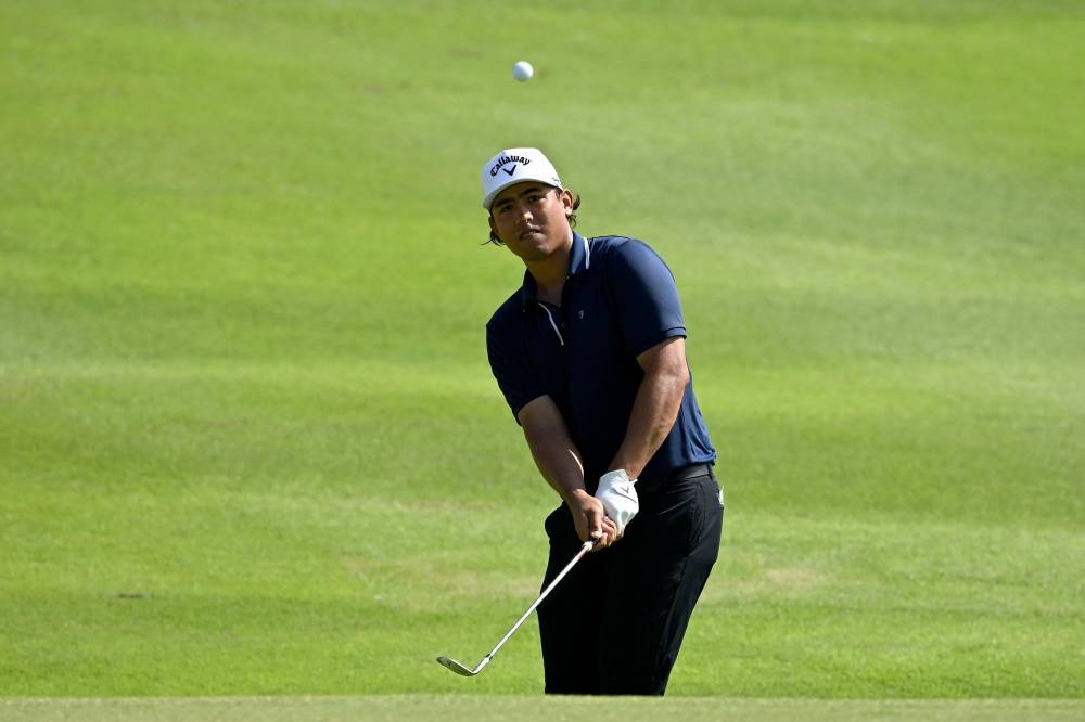 Malaysia’s Gavin Green playing a shot during the second round of the International Series Singapore golf tournament at Tanah Merah Country Club in Singapore, August 12, 2022. — Paul Lakatos/Asian Tour handout pic via AFP 